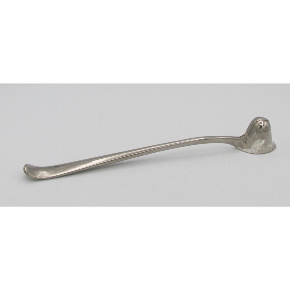 Vintage  Candle Snuffer Silver Plated  Helmet Design 10" Silverplate